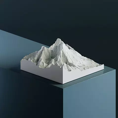 Уаскаран 6 768 м 3D-модель, STL для печати
