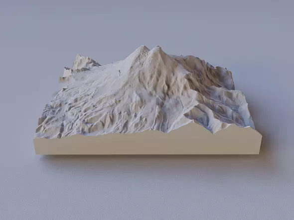3D-модель горы Эльбрус