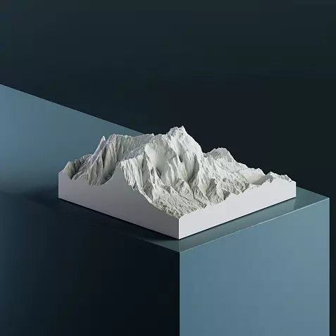 Гора Кинабалу (4 095 м) 3D-модель, STL для печати