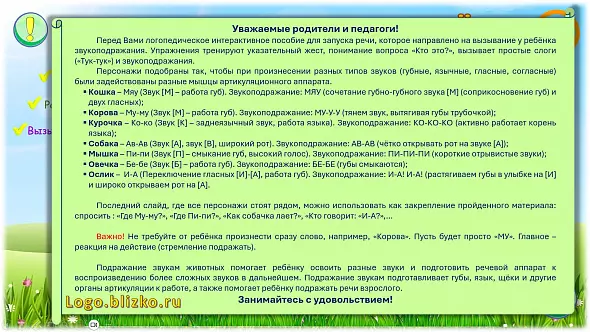 Запуск речи. Логопедическое интерактивное пособие