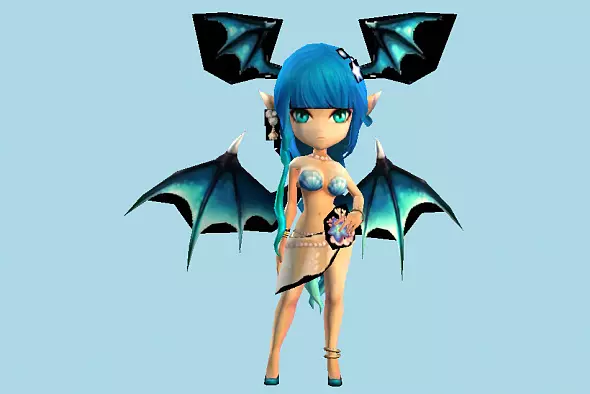 Girl 3D Model for Blender