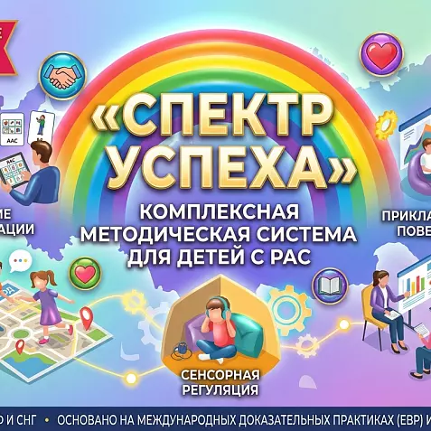 «Спектр Успеха 2026: Полная экосистема работы с РАС» — подчеркивает современность и комплексный подход.