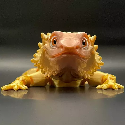 Файл .STL для цифровой 3D-печати бородатой ящерицы, шарнирная фигурка