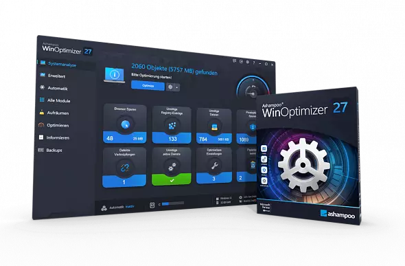 Ashampoo WinOptimizer 27 | Бессрочная Лицензия. Ускорение, очистка, настройка Windows