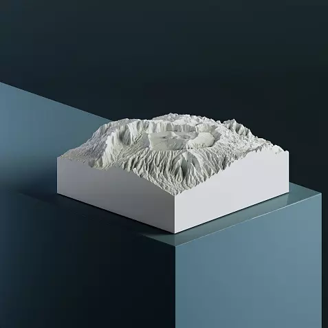 Вулкан Бромо (2 329 м) 3D-модель, STL для печати