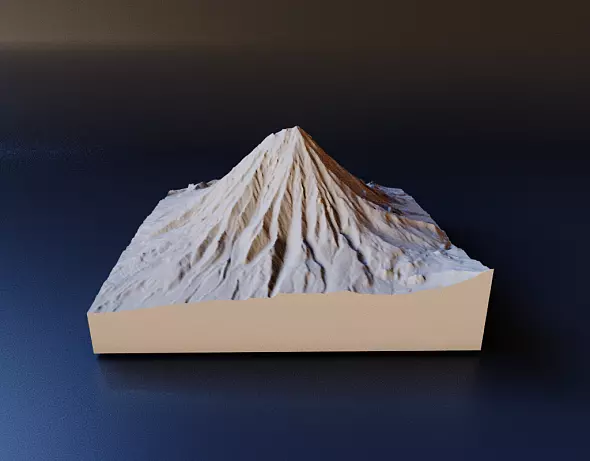 3D-модель горы Корякская сопка