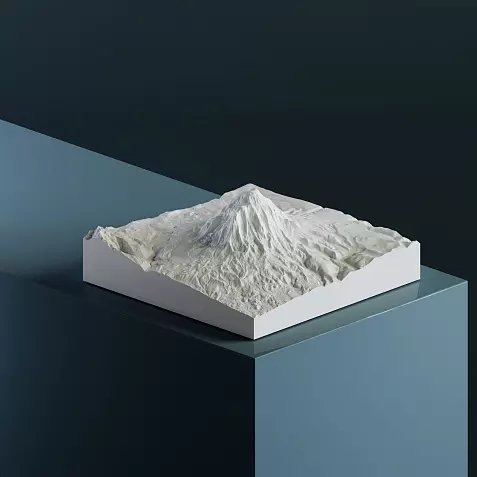 Чимборасо (6 263 м) 3D-модель, STL для печати