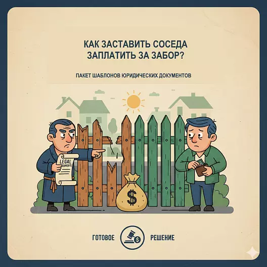 Как заставить соседа заплатить за забор?