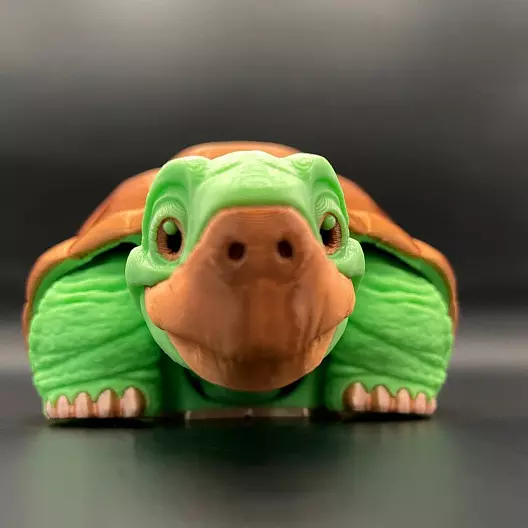Файл .STL для 3D-печати шарнирной игрушки "Черепашка"