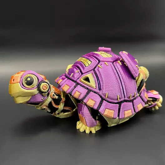 Файлы .STL  и 3mf для 3D-печати шарнирной игрушки "РобоЧерепаха"