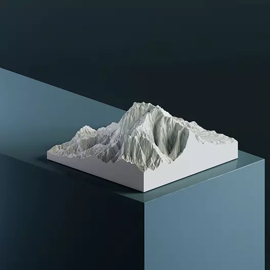 Гора Кинабалу (4 095 м) 3D-модель, STL для печати