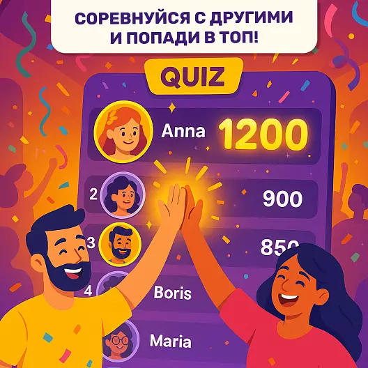 Онлайн-викторины для компании с безлимитным доступом от Partygames.LoL на 1 год