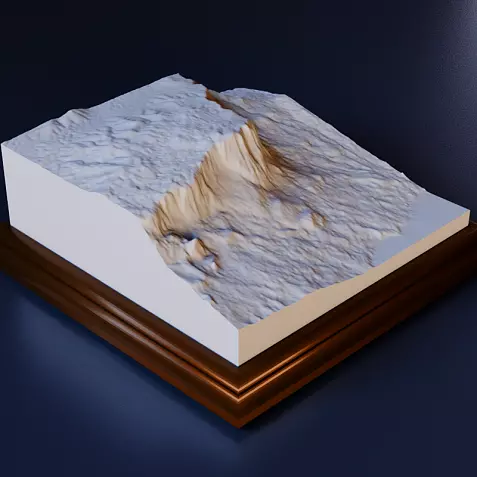 3D STL Модель Горы Ай-Петри