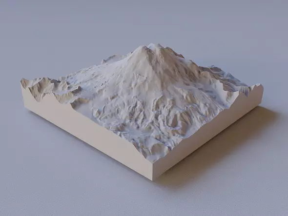 3D-модель горы Эльбрус